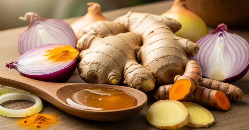 وصفة الكركم والبصل والزنجبيل والعسل